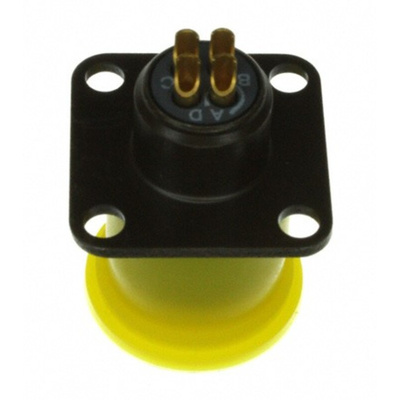 Souriau, 851 4 Way Cable Mount MIL Spec Circular Connector Plug, Socket Contacts,Shell Size 8, Bayonet, MIL-C-26482 G