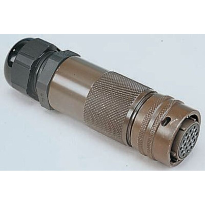 Amphenol Socapex, 451 10 Way Cable Mount MIL Spec Circular Connector, Socket Contacts,Shell Size 12, Bayonet Coupling
