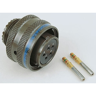 Amphenol Socapex, LJT 37 Way Cable Mount MIL Spec Circular Connector Plug, Socket Contacts,Shell Size 15, Bayonet