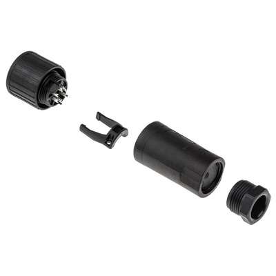 Hirschmann, CM 6 Way Cable Mount MIL Spec Circular Connector Plug, Socket Contacts, Screw Coupling, MIL-DTL-5015