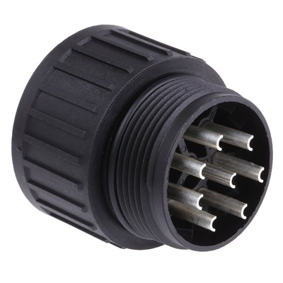 Hirschmann, CM 8 Way Cable Mount MIL Spec Circular Connector Plug, Socket Contacts,Shell Size 20, Screw Coupling,