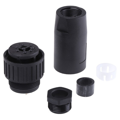 Hirschmann, CM 8 Way Cable Mount MIL Spec Circular Connector Plug, Socket Contacts,Shell Size 20, Screw Coupling,