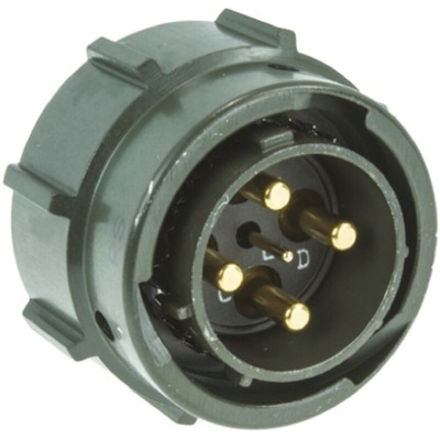 Amphenol, 62GB 5 Way Cable Mount MIL Spec Circular Connector Plug, Pin Contacts,Shell Size 14, Bayonet Coupling,