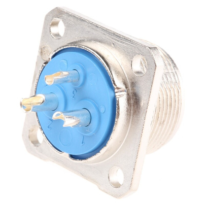 Jaeger 3 Way Panel Mount MIL Spec Circular Connector Receptacle, Pin Contacts, MIL-DTL-5015
