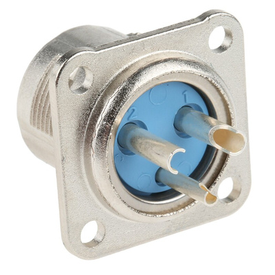 Jaeger 3 Way Panel Mount MIL Spec Circular Connector Receptacle, Socket Contacts,Shell Size 1, MIL-DTL-5015