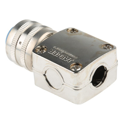 Jaeger 6 Way Cable Mount MIL Spec Circular Connector Plug, Socket Contacts, MIL-DTL-5015