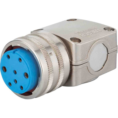 Jaeger 6 Way Cable Mount MIL Spec Circular Connector Plug, Socket Contacts, MIL-DTL-5015