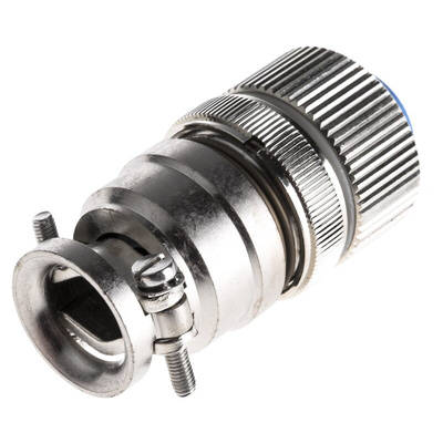 Jaeger, 5324 3 Way Cable Mount MIL Spec Circular Connector Receptacle, Pin Contacts,Shell Size 1, Screw Coupling