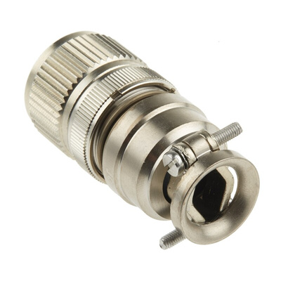 Jaeger, 5324 6 Way Cable Mount MIL Spec Circular Connector Plug, Pin Contacts,Shell Size 1, Screw Coupling