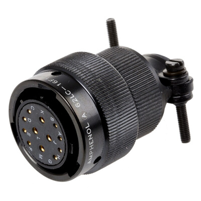 Amphenol MIL Spec Circular Connector, 12 Contacts, Cable Mount, Plug, Female, 62LC Series