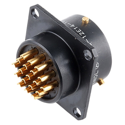 Amphenol MIL Spec Circular Connector, 19 Contacts, Panel Mount, Socket, Male, 62LC Series