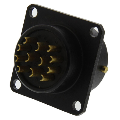 Amphenol MIL Spec Circular Connector, 12 Contacts, Panel Mount, Socket, Female, 62LC Series