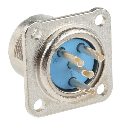 Jaeger 4 Way Panel Mount MIL Spec Circular Connector Receptacle, Socket Contacts, MIL-DTL-5015