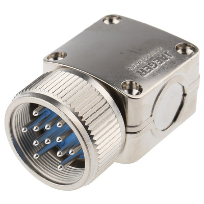 Jaeger 12 Way Cable Mount MIL Spec Circular Connector Plug, Pin Contacts, MIL-DTL-5015