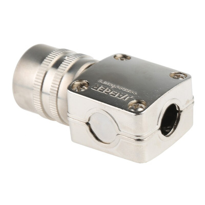 Jaeger, 5326 4 Way Cable Mount MIL Spec Circular Connector Plug, Pin Contacts,Shell Size 2, Quick Connect, MIL-DTL-5015