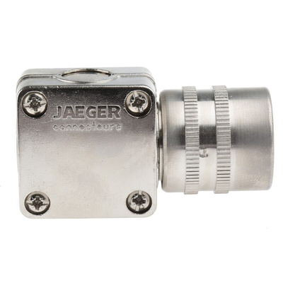 Jaeger, 5326 4 Way Cable Mount MIL Spec Circular Connector Plug, Pin Contacts,Shell Size 2, Quick Connect, MIL-DTL-5015