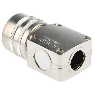 Jaeger, 5326 12 Way Cable Mount MIL Spec Circular Connector Plug, Pin Contacts,Shell Size 2, Quick Connect, MIL-DTL-5015