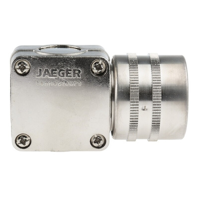 Jaeger, 5326 12 Way Cable Mount MIL Spec Circular Connector Plug, Pin Contacts,Shell Size 2, Quick Connect, MIL-DTL-5015