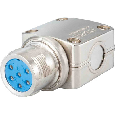 Jaeger 3 Way Cable Mount MIL Spec Circular Connector Plug, Pin Contacts, MIL-DTL-5015