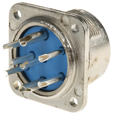 Jaeger 8 Way Panel Mount MIL Spec Circular Connector Receptacle, Socket Contacts, MIL-DTL-5015