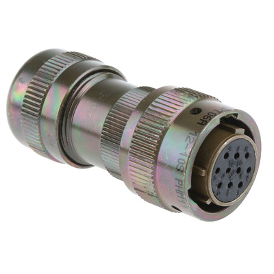 Glenair 10 Way Cable Mount MIL Spec Circular Connector Plug, Socket Contacts,Shell Size 12, MIL-DTL-26482