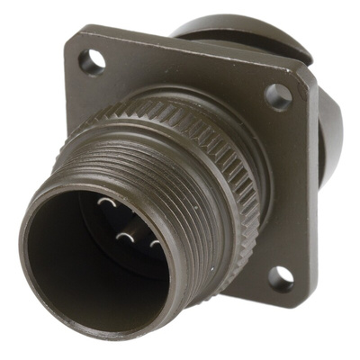 Amphenol Limited, 97B 7 Way Wall Mount MIL Spec Circular Connector Receptacle, Socket Contacts,Shell Size 16S, Bayonet