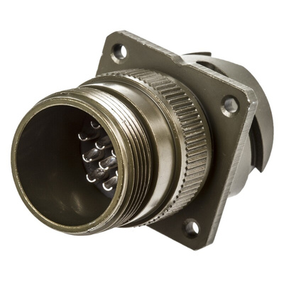 Amphenol, 97B 19 Way Wall Mount MIL Spec Circular Connector Receptacle, Socket Contacts,Shell Size 20, Bayonet