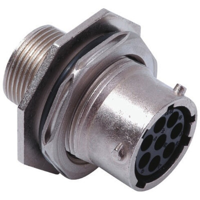 Souriau, UTO 23 Way Panel Mount MIL Spec Circular Connector Receptacle, Socket Contacts,Shell Size 18, Bayonet Coupling