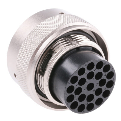 Souriau, UTO 23 Way Cable Mount MIL Spec Circular Connector Plug, Pin Contacts,Shell Size 18, Bayonet Coupling