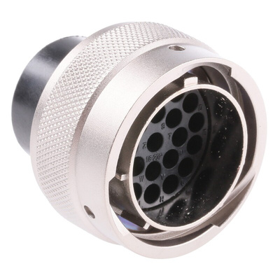 Souriau, UTO 23 Way Cable Mount MIL Spec Circular Connector Plug, Pin Contacts,Shell Size 18, Bayonet Coupling