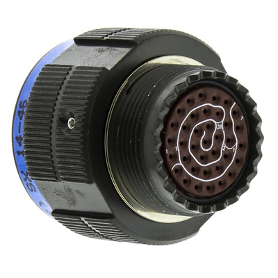 Amphenol Limited, TV 37 Way Cable Mount MIL Spec Circular Connector Plug, Socket Contacts,Shell Size 15, Screw