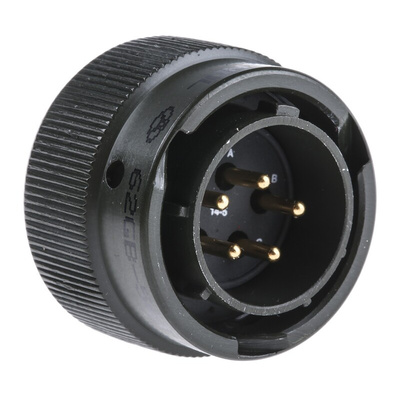Amphenol, 62GB 5 Way Cable Mount MIL Spec Circular Connector Plug, Pin Contacts,Shell Size 14, Bayonet Coupling,