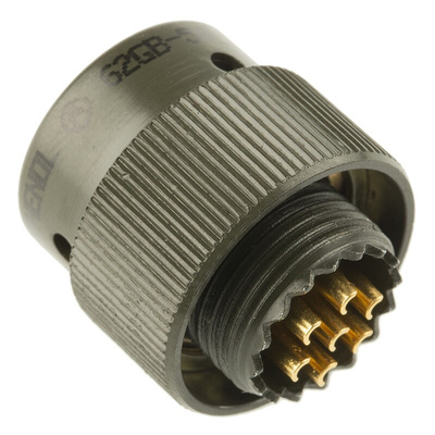 Amphenol Limited, 62GB 7 Way Cable Mount MIL Spec Circular Connector Plug, Pin Contacts,Shell Size 10, Bayonet