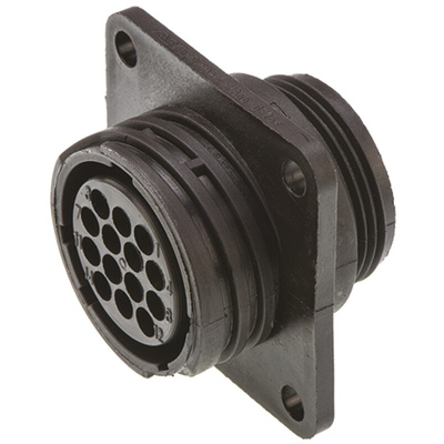 TE Connectivity 14 Way Panel Mount, Surface Mount Circular Connectors Receptacle