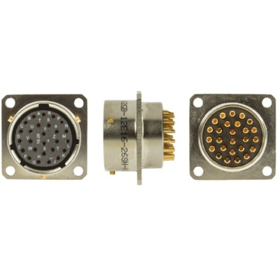 Amphenol Limited, 62GB 26 Way Box Mount MIL Spec Circular Connector Receptacle, Socket Contacts,Shell Size 16, Bayonet