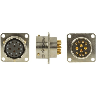 Amphenol Limited, 62GB 12 Way Box Mount MIL Spec Circular Connector Receptacle, Socket Contacts,Shell Size 14, Bayonet