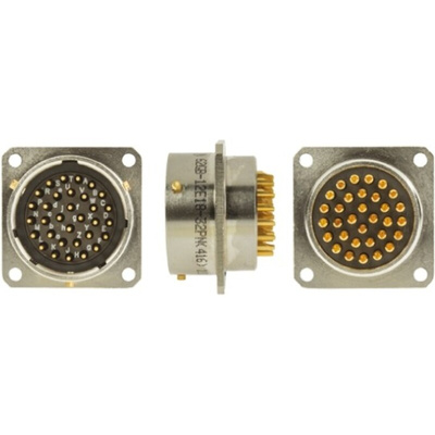 Amphenol Limited, 62GB 32 Way Box Mount MIL Spec Circular Connector Receptacle, Pin Contacts,Shell Size 18, Bayonet