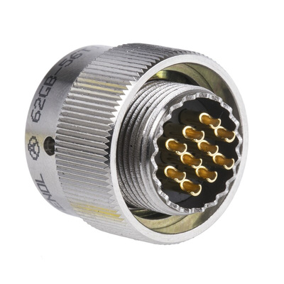 Amphenol Limited, 62GB 10 Way Cable Mount MIL Spec Circular Connector Plug, Socket Contacts,Shell Size 12, Bayonet
