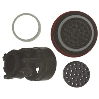 Souriau, 851 24 Way Cable Mount MIL Spec Circular Connector Plug, Pin Contacts,Shell Size 20, Bayonet Coupling,