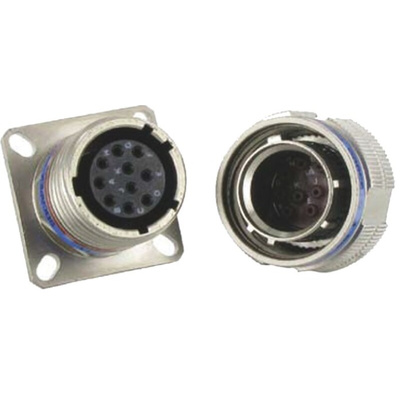 Amphenol Socapex, TV 37 Way MIL Spec Circular Connector Receptacle, Pin Contacts,Shell Size 15, Screw Coupling,