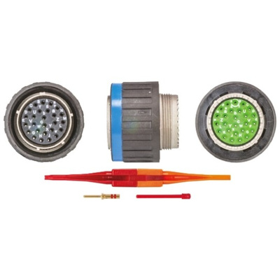 Souriau, EN3645 26 Way Cable Mount MIL Spec Circular Connector Plug, Socket Contacts,Shell Size 17, Screw Coupling,