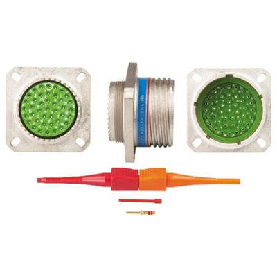 Souriau, EN3645 41 Way Panel Mount MIL Spec Circular Connector Receptacle, Pin Contacts,Shell Size 21, Screw Coupling,