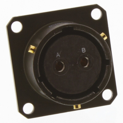 Amphenol Limited, 62GB 2 Way Flange Mount MIL Spec Circular Connector Receptacle, Socket Contacts,Shell Size 14,