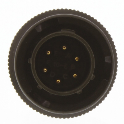 Amphenol Limited, 62GB 6 Way Cable Mount MIL Spec Circular Connector Plug, Pin Contacts,Shell Size 10, Bayonet