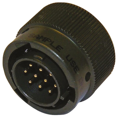 Amphenol Limited, 62GB 10 Way Cable Mount MIL Spec Circular Connector Plug, Pin Contacts,Shell Size 12, Bayonet
