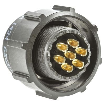 Amphenol Limited, 62GB 7 Way Cable Mount MIL Spec Circular Connector Plug, Socket Contacts,Shell Size 10, Bayonet