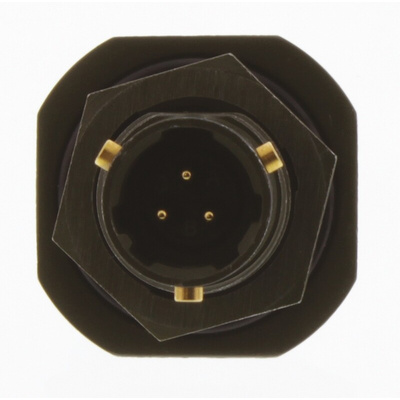 Amphenol Limited, 62GB 3 Way Panel Mount MIL Spec Circular Connector Receptacle, Pin Contacts,Shell Size 8, Bayonet