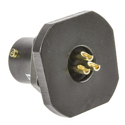 Amphenol Limited, 62GB 3 Way Panel Mount MIL Spec Circular Connector Receptacle, Socket Contacts,Shell Size 8, Bayonet