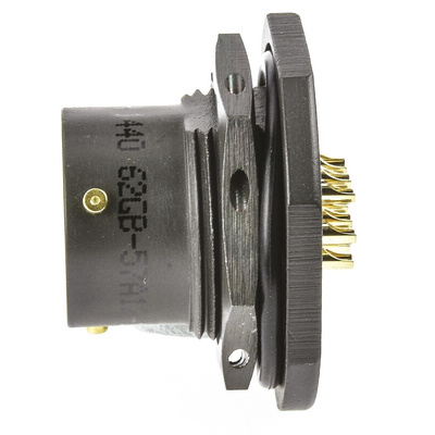 Amphenol Limited, 62GB 10 Way Panel Mount MIL Spec Circular Connector Receptacle, Pin Contacts,Shell Size 12, Bayonet
