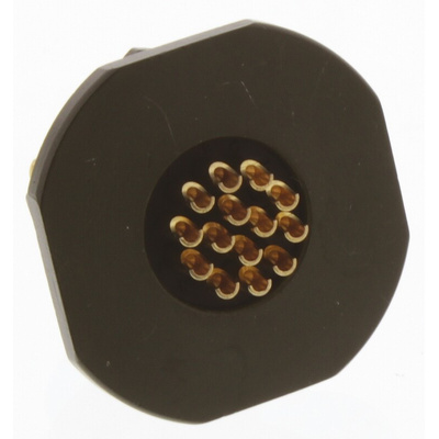Amphenol Limited, 62GB 14 Way Panel Mount MIL Spec Circular Connector Receptacle, Socket Contacts,Shell Size 12,